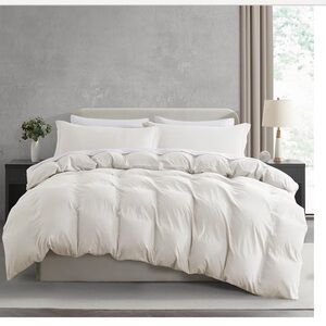 Elegant Neutral Off White DUVET Bedding 2pc Set-TWIN